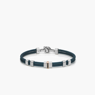 Barakà 316L Two-Tone Double Row Stainless Steel Men's Bracelet - Baraka product