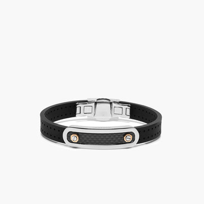 Barakà Carbon Fiber Rose Gold and Stainless Steel Bracelet - Baraka product
