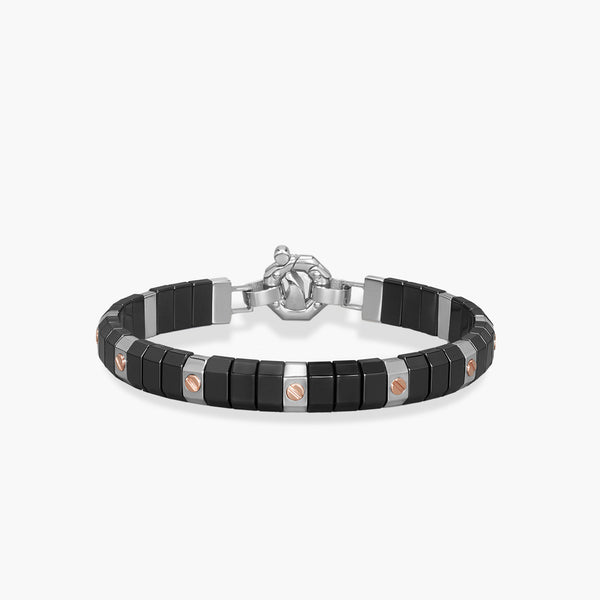 Barakà Cyborg Ceramic Mixed Metals Station Bracelet