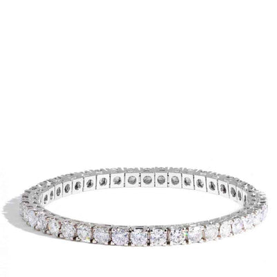 7.5 Carat Natural Diamond Tennis Bracelet in 14k White Gold - Private Label product