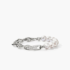 John Hardy Surf Silver Pearl Bracelet