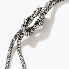 John Hardy Love Knot Silver 1.8mm Chain Double Row Bracelet