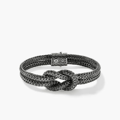 John Hardy Love Knot Black Rhodium 10mm Double Row Bracelet - John Hardy product