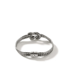 John Hardy Love Knot Silver 3.5mm Slim Chain Double Bracelet