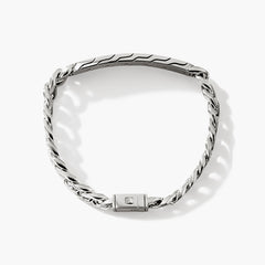 John Hardy 11mm Silver Curb Link Station Bracelet