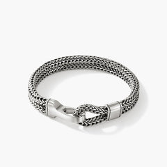 John Hardy Classic Chain Double Silver Hook Bracelet