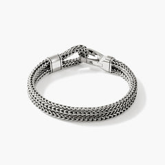 John Hardy Classic Chain Double Silver Hook Bracelet