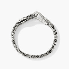 John Hardy Classic Chain Double Silver Hook Bracelet