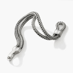John Hardy Classic Chain Double Silver Hook Bracelet