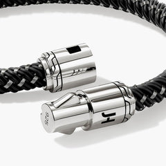 John Hardy Men's 6mm Black Rubber Cord Bracelet