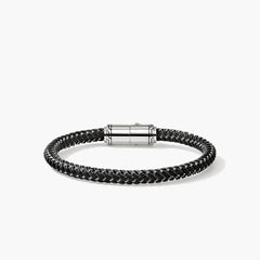 John Hardy Men's 6mm Black Rubber Cord Bracelet