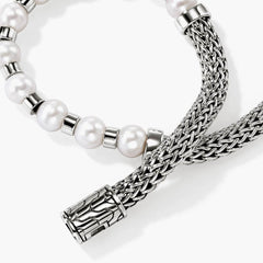 John Hardy Essentials 5mm Pearl Bracelet in Silver