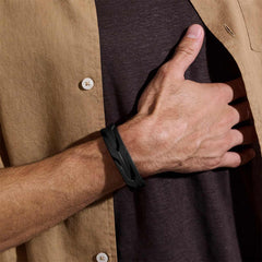 John Hardy Icon 50 Black Leather Bracelet