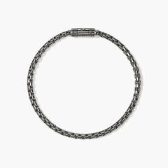 John Hardy Small Black Rhodium Box Chain Bracelet - 3.7mm