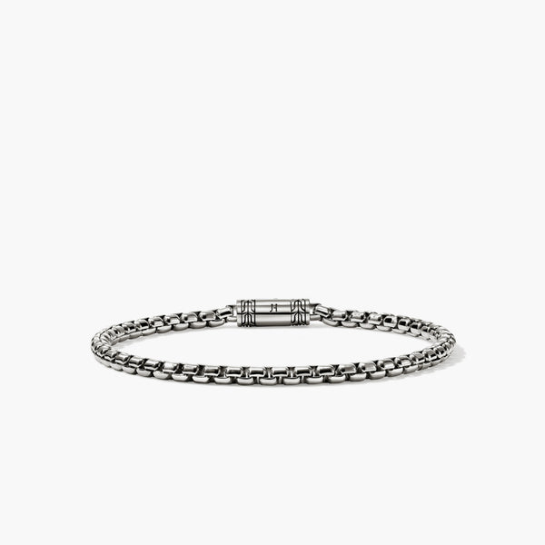 John Hardy Small Silver Box Chain Bracelet - 3.7mm | BU98803