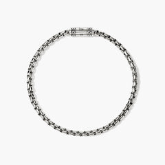John Hardy Small Silver Box Chain Bracelet - 3.7mm