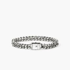 John Hardy Silver Curb Chain Bracelet - 7mm