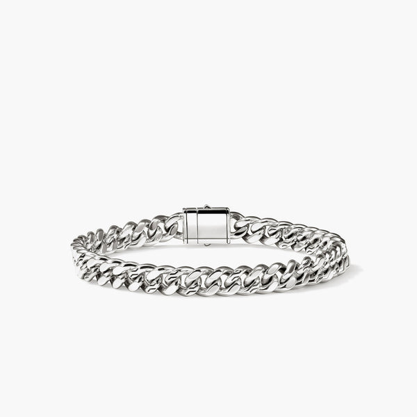 John Hardy Silver Curb Chain Bracelet - 7mm