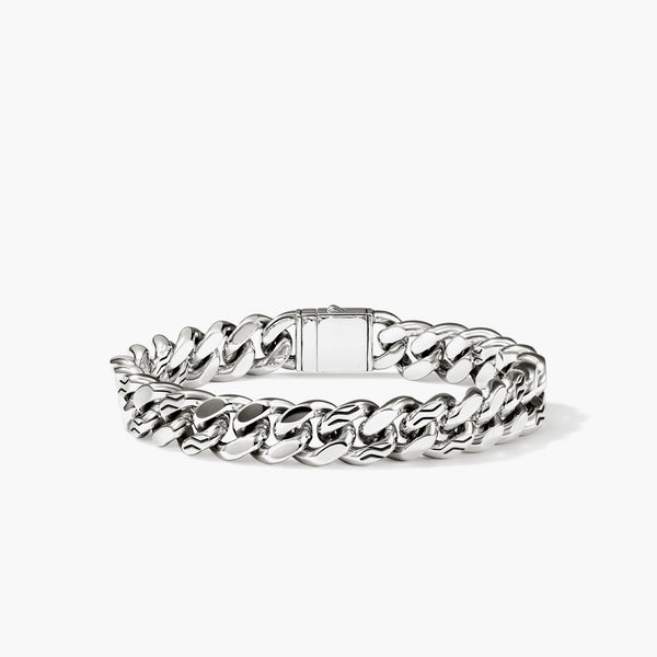 John Hardy Silver Curb Chain Bracelet - 11mm | BU98817 – J.R.DUNN