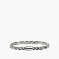 John Hardy Icon 5mm Silver Bracelet with Chain Clasp