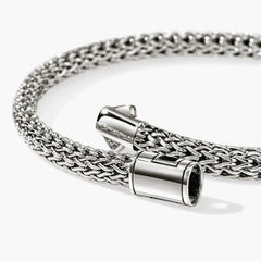 John Hardy Icon 5mm Silver Bracelet with Chain Clasp