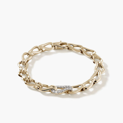 John Hardy Surf Pave Bracelet in 14K Yellow Gold - John Hardy product