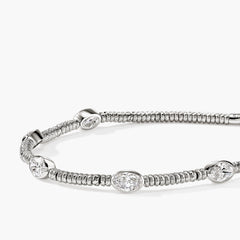John Hardy Lovestruck Heishi Five Station Diamond Bracelet