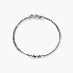 John Hardy Love Knot Pavé Diamond Bracelet in Sterling Silver