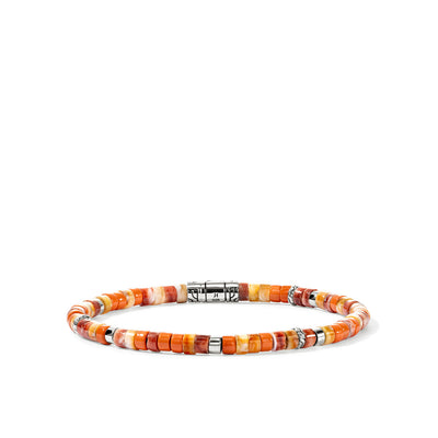John Hardy Heishi Silver and Orange Bead Bracelet - John Hardy product