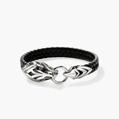 John Hardy Naga Leather Bracelet - 10mm