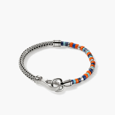 John Hardy Heishi Silver Multi Stones Chain Bracelet - John Hardy product