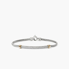John Hardy Essential Diamond Pavé Two-Tone Bracelet