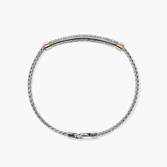 John Hardy Essential Diamond Pavé Two-Tone Bracelet