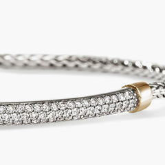 John Hardy Essential Diamond Pavé Two-Tone Bracelet
