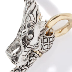 John Hardy Naga Dragon Gold & Silver Bracelet