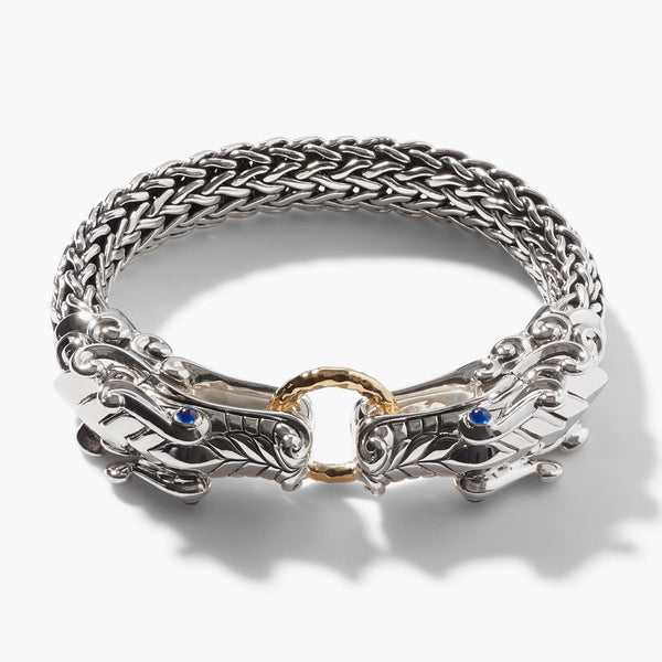 John Hardy Legends Naga Double Dragon Bracelet in 18K Gold and