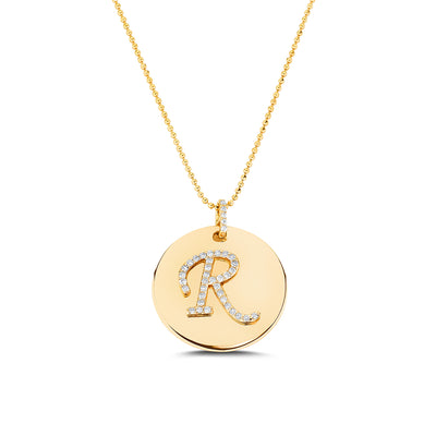 Carbon & Hyde Renata Diamond Initial Necklace - Carbon & Hyde product