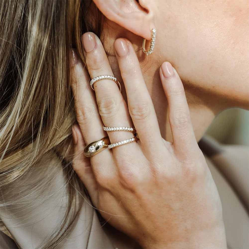 Carbon & Hyde Asscher Dome Ring