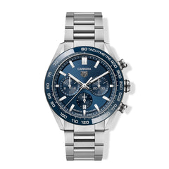 TAG Heuer Carrera 02 Blue Sport Chronograph Watch - 44mm