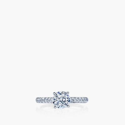 Cathedral Round Diamond Ring Setting - Private Label product