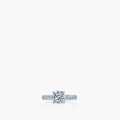 Cathedral Round- Diamond Ring Setting - Private Label product