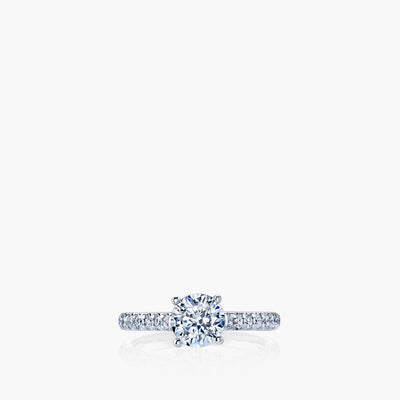 Cathedral Round Diamond Ring Setting - Private Label product