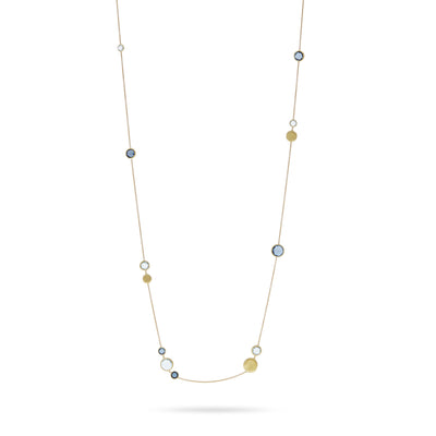 Marco Bicego Jaipur Yellow Gold Mixed Blue Topaz 36" Necklace - Marco Bicego product