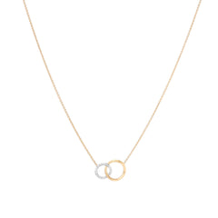 Marco Bicego Jaipur Link 18kt Yellow Gold & Diamond Circles Necklace