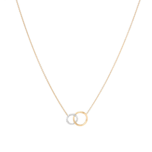 Marco Bicego Jaipur Link 18kt Yellow Gold & Diamond Circles Necklace