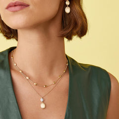 Marco Bicego Siviglia 18kt Yellow Gold Diamond 16.5" Necklace