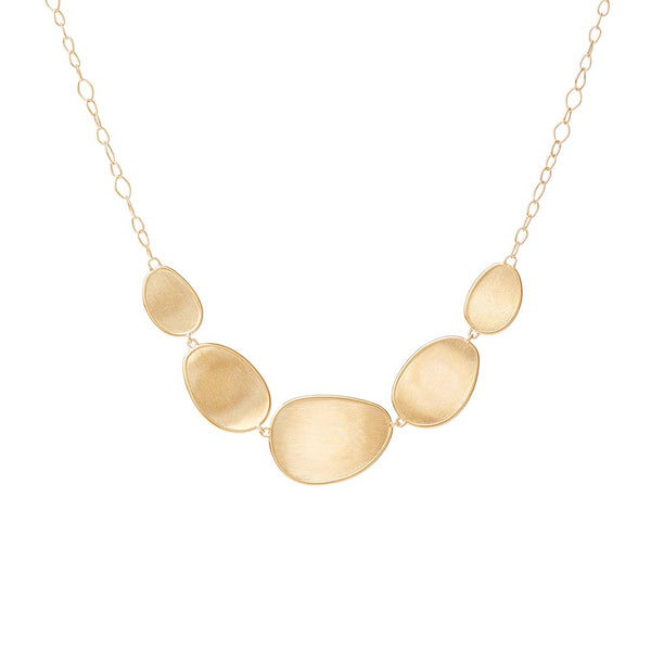 Marco Bicego Lunaria Yellow Gold 5 Leaf Necklace