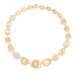 Marco Bicego Lunaria Diamond Leaf Necklace