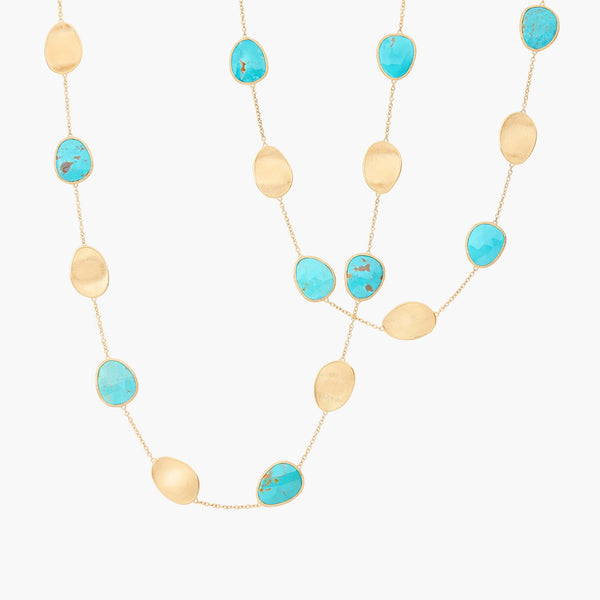 Marco Bicego Lunaria Turquoise Long Necklace