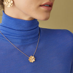 Marco Bicego Petali Single Diamond Flower Necklace
